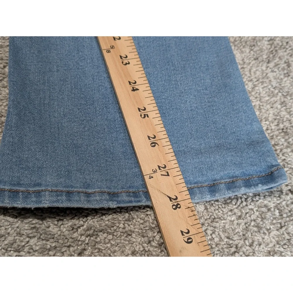 Vanilla Star Jeans Girls 14 Blue Flare Rhinestone Embellished Light Wash Denim